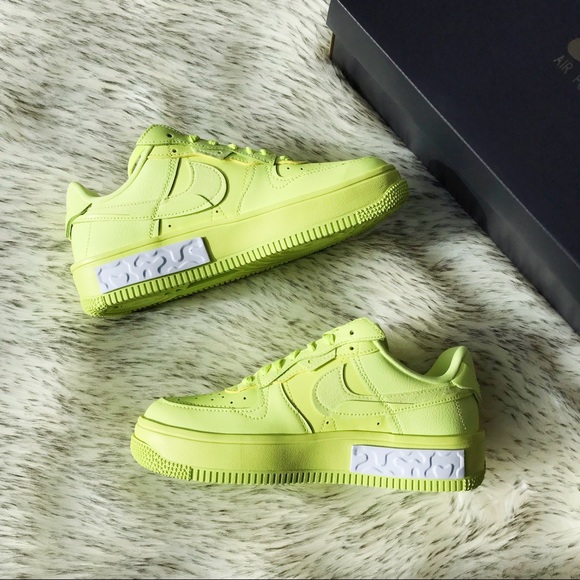 Nike Air Force 1 AF1 Fontanka Yellow Strike/LT Lemon - Picture 3 of 12